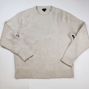 J. Crew Organic Cotton Knit Sweater in Cream